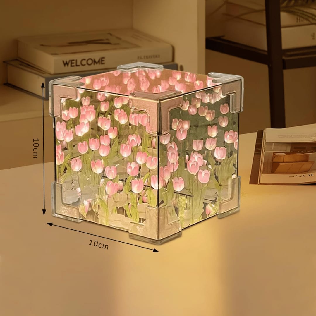 Tulip Cube Mirror Lamp