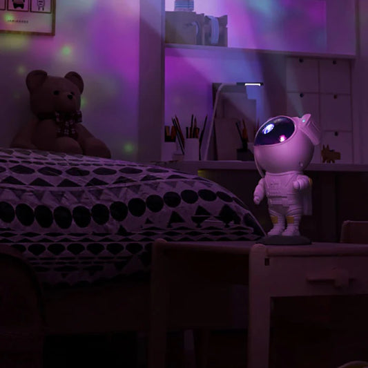 Astronaut Galaxy Projector - 360 Magnetic Head Rotation, Remote Control
