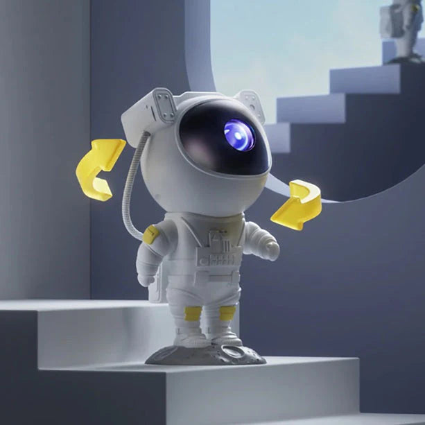 Astronaut Galaxy Projector - 360 Magnetic Head Rotation, Remote Control